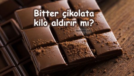 Bitter Çikolata Kilo Aldırır Mı?