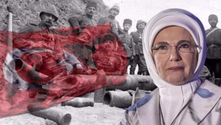 Emine Erdoğan: Şanlı Çanakkale Zaferi’nin yıl dönümünü kutluyorum