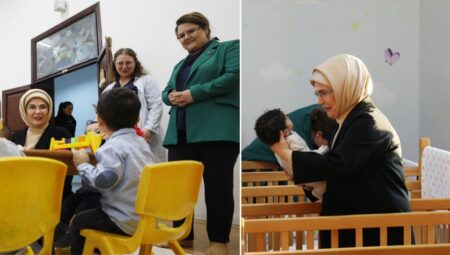 Emine Erdoğan Darülaceze’de depremzede bebekleri ziyaret etti